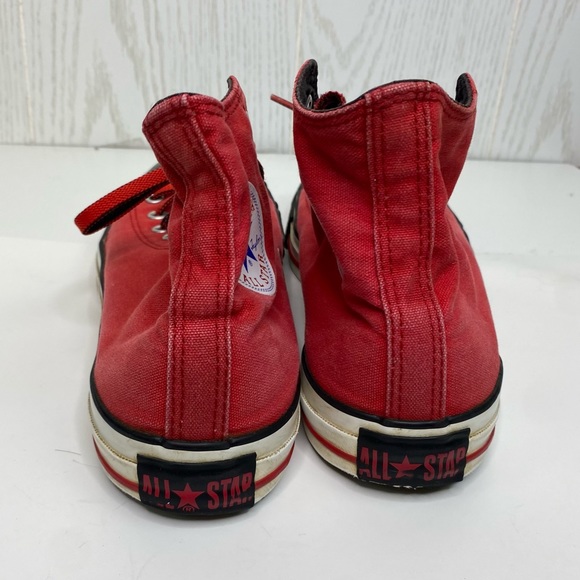 Converse Red Unisex High Top Shoes Men’s  Size 9 - Picture 3 of 9